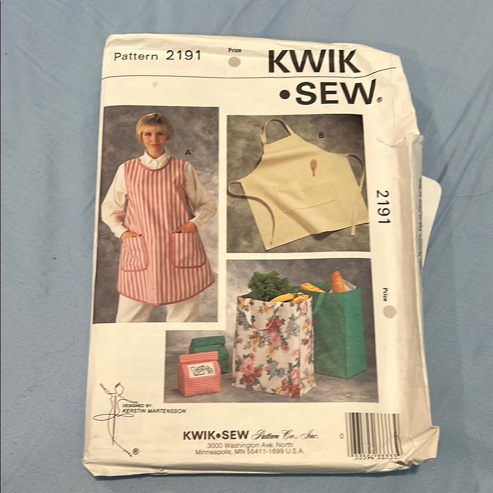 Kwik Sew Apron and Bag Pattern